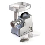 Chef's Choice Chef'sChoice Professional Commercial Food Meat Grinder with Three-way control Switch for Grinding Stuffing and Reverse, 3-Plates, Silver